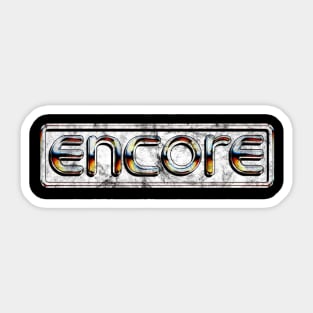 Retro Video Games Encore Logo Vintage Sticker